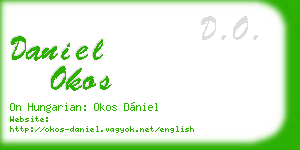 daniel okos business card